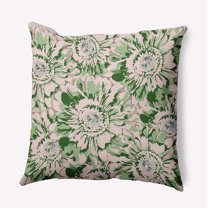 26" x 26" Simply Daisy Big Flowers Polyester Accent Pillow, Leaf Qty 1
