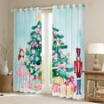 thumbnail image 2 of Manfei Cartoon Ballet Princess Black Out Curtains for Kid, Nutcracker Royal Guarder Curtains Pack of 2 (42x63 Each), Christmas Tree Bedroom Curtains, Window Curtains Home Decor, 2 of 6