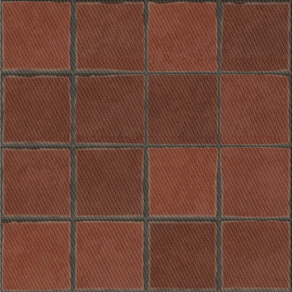 Ahgly Company Indoor Square Patterned Rust Pink Novelty Area Rugs, 4' Square