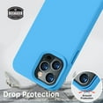 thumbnail image 5 of Compatible with iPhone 13 Pro Max Case, Liquid Silicone Full Body Protective Case with [Anti-Scratch] [Soft Microfiber Lining] [Camera Protective] for iPhone 13 Pro Max 6.7 inch, Blue, 5 of 14