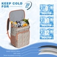 thumbnail image 6 of Travel Cooler Bag - Baseball Heart Pattern Camping Beer Cooler Backpack with Bottle Opener- Waterproof Insulated Picnic Backpacks - Cooler Bag for Beach, 6 of 6