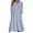 Blue, variant on Women's Casual Fleece Hooded Dress Oversized Plush Fuzzy Pullover Coat with Pockets