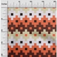 thumbnail image 2 of oneOone Viscose Chiffon Orange Fabric Geometric Craft Projects Decor Fabric Printed By The Yard 42 Inch Wide, 2 of 4