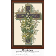 Blessed Cross, Vintage Counted Cross Stitch Pattern (Pattern Only, You Provide the Floss and Fabric)