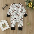 thumbnail image 4 of Hwmodou Girls Print Jumpsuits Unisex Cotton Blend Long Sleeve Cartoon Prints Pullover Romper Jumpsuit Clothes Fall Winter Party Jumpsuit,0-3M, 4 of 4