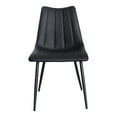 thumbnail image 1 of Alibi Contemporary Faux Leather Dining Chair - Set of 2 - Matte Black, 1 of 5