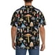 thumbnail image 3 of Fotbe Mushrooms and Autumn Leaves Camisa Estampada de Manga Corta para Hombre, Casual de Verano, Estilo Playero, Sin Arrugas-Small, 3 of 5
