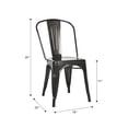 thumbnail image 4 of Marais A Dining Chair with Metal Seat, 4 of 4