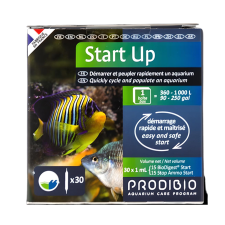 Prodibio Start Up, Bacteria Starter Kit, Fresh and Saltwater, 30/1 mL vials, 30 gal and up