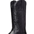 thumbnail image 4 of keepw Step Into Style High Heel Pointed Toe Shoes Fashionable And Durable Warm Western Cowboy black 38, 4 of 6
