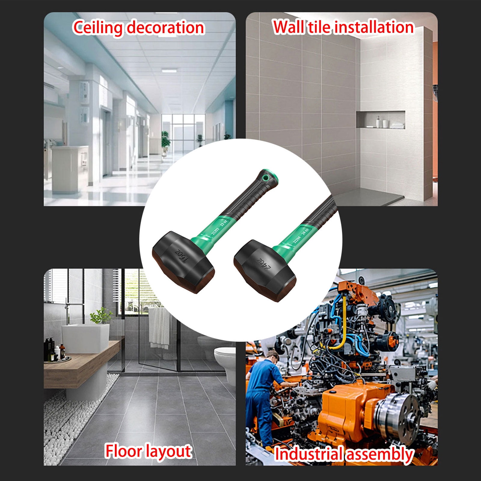 Professional Anti Shock Tool Hammer With Nonslip Grip For Extended Use In Demanding Work Environment Furniture Assembly
