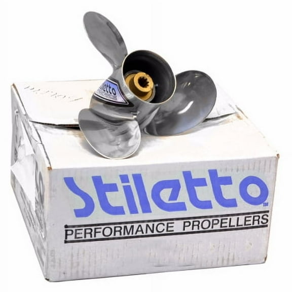 Stiletto Triad I Boat Propeller 13311 | RH 10 1/8 x 11P Stainless