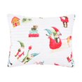 thumbnail image 1 of Merry & Bright de Levtex Home - Gnomo para las fiestas - Funda acolchada tamaño king - Gnomos navideños - Rojo, verde y blanco - Reversible - Algodón/poliéster, 1 of 3