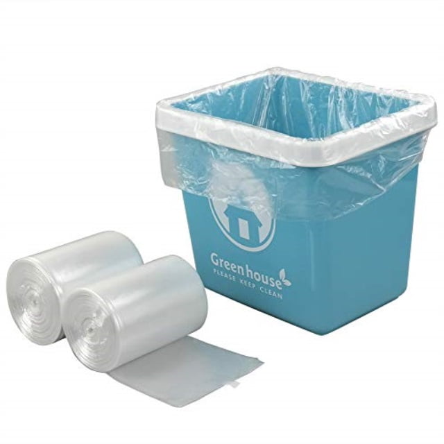 yubine 220 counts small trash bags, 3 gallon clear garbage bags, 2