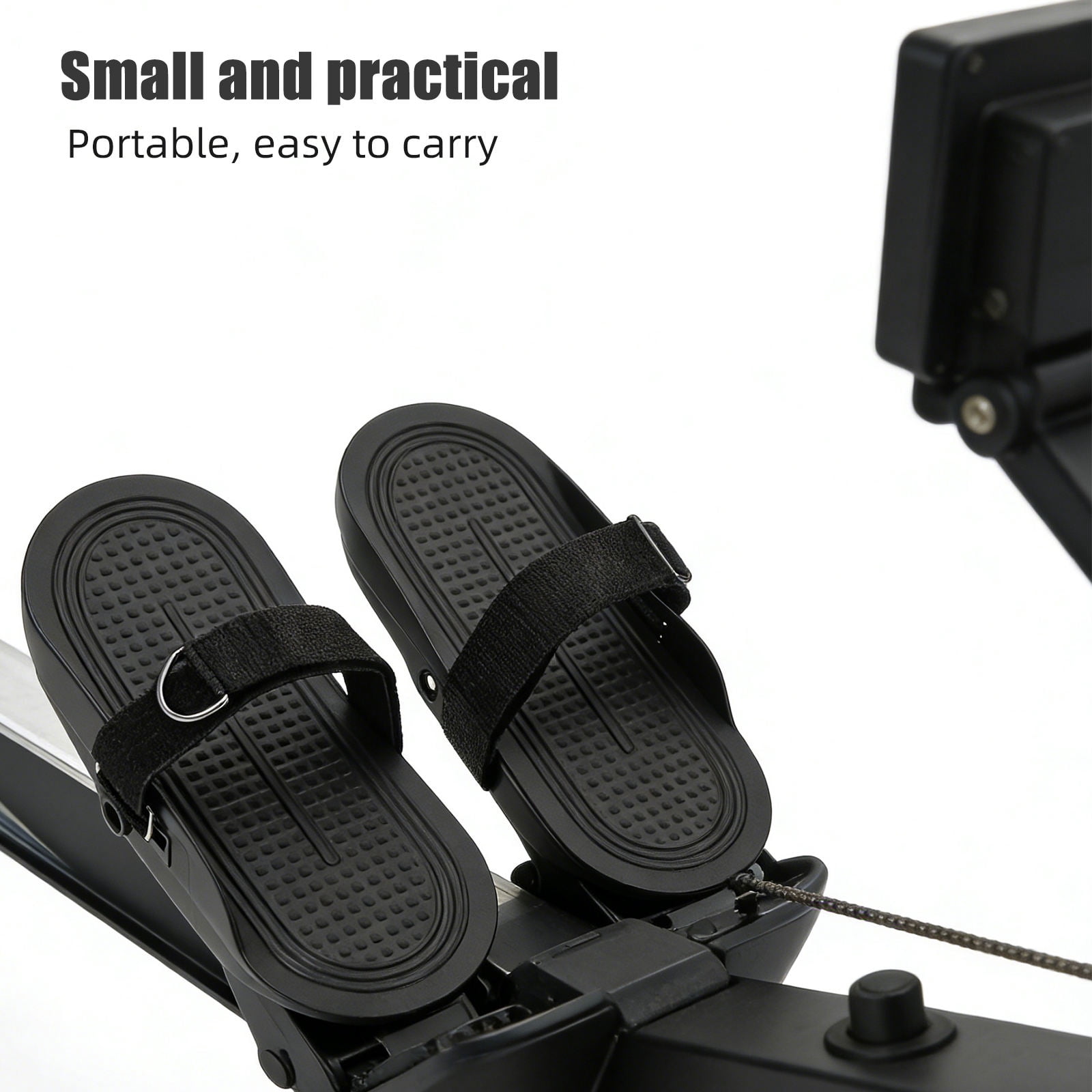 BESTYASH 2-Pack Black Replacement Foot Pedals for Indoor Rowing Machines with Enhanced Stability and Design
