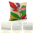 thumbnail image 4 of JEUXUS Floral Throw Pillow Cushion Case, Abstract Botanical Look Design of Modern Plant Ornament Colorful Print, Modern Accent Double-Sided Digital Printing,Green Coral Beige, 4 of 5