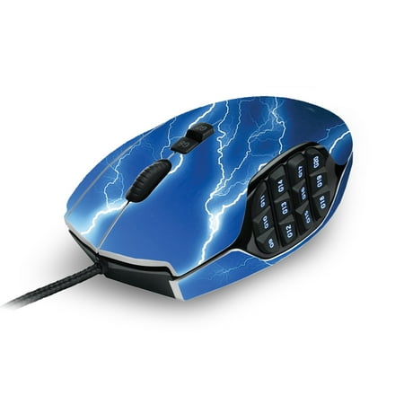 Skin For Logitech G600 MMO Gaming Mouse - Lightning Storm | MightySkins Protective, Durable, and Unique Vinyl Decal wrap cover | Easy To Apply, Remove, and Change (Best Mmo On The Market)