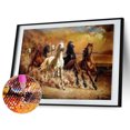 thumbnail image 3 of Cuadros Decorativos Pintura de diamante 5D DIY serie de caballos y animales pintura Ehuebsd de diamante redondo completo decoración del hogar regalo pintura colgante 40x30cm, 3 of 8