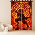 thumbnail image 6 of Anime Curtains for Bedroom Drapes Slayer Tanjirou Inosuke Kyoujurou Print Design Window Treatments Curtain Panel Set, 2-Panels, 55" W x 63" L, 6 of 8