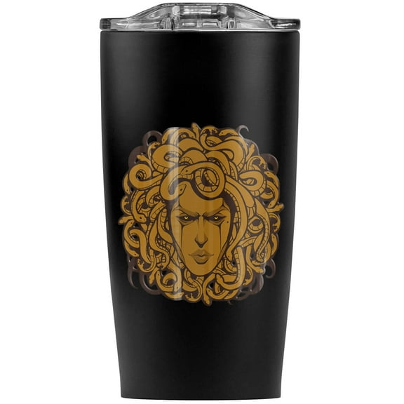 Medusa Gorgon Head Covered In Snakes Stainless Steel 20 oz Travel Tumbler, Vacuum Insulated & Double Wall with Leakproof Sliding Lid | Great for Coffee/Hot Drinks and Cold Beverages