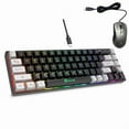 thumbnail image 2 of 65% Wired Gaming Keyboard&Mouse Combo Backlit Gaming Keyboard and Mouse Anti-ghosting No-Conflict Keyboard with 7200DPI Mice, 2 of 7