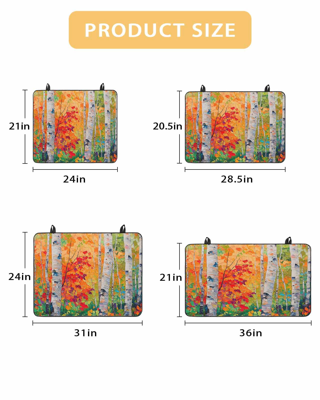 nqOlkjepod Large Induction Cooktop Protector Mat 24"x21", Modern Oil Painting Stove Top Covers for Electric Stove, Summer Tree Leaves Yellow Green Stove Burner Cover Mats, Glass Top Stove Cover