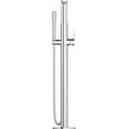 thumbnail image 2 of Grohe 23792001 Lineare Single-Handle Freestanding Tub Faucet with 1.75 GPM Hand Shower In Starlight Chrome Finish, 2 of 5