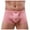 A-Pink, variant on Men's Boxer Briefs Underwear Short Leg Bulge Pouch Trunks U Pouch Open Fly Lingerie Lightweight Comfy Short Leg Basic Solid Panties 2025 Saving Red S
