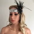thumbnail image 4 of Diadema de Plumas y Lentejuelas Retro Perfecl, 4 of 8