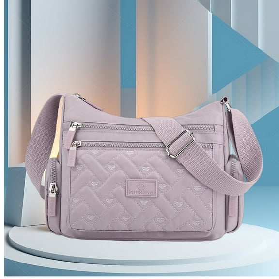 Crossbody Bags for Women, Large bag with Multiple Pockets, Female Shoulder Bag Lightweight Oxford Cloth Travel Purses