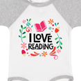 thumbnail image 4 of Inktastic Book Lover I Love Reading Girls Baby Bodysuit, 4 of 5