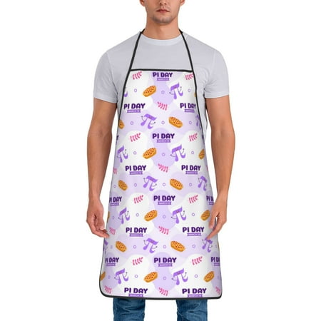 

Chef Aprons for Men and Women - pi day happy Oil-Resistant Bib Aprons for Cooking Waterproof BBQ Grilling Kitchen Aprons Gifts for Women and Men