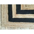 thumbnail image 3 of Avgari Creation Rectangle Rug Hand Braided Black Border Living Room Area Rug Kitchen Outdoor Indoor Garden Rag Rug Carpet 2x10" Sq Feet, 3 of 5