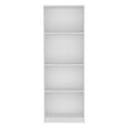 thumbnail image 2 of Home Bookcase with 4-Shelf Modern Display Unit for Books and Decor White Office, 2 of 5
