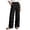 Black, variant on Women's Pants, Effortless Summer Casual Straight-Leg Pants for in Lightweight Breathable Versatile Long Trousers for Daily and Leisure Green M
