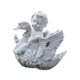 thumbnail image 3 of Angel montar una estatua del jardín de cisne figuras decorativas artesanías de arte de arte al aire libre escultura para patios patios regalos de, 3 of 9