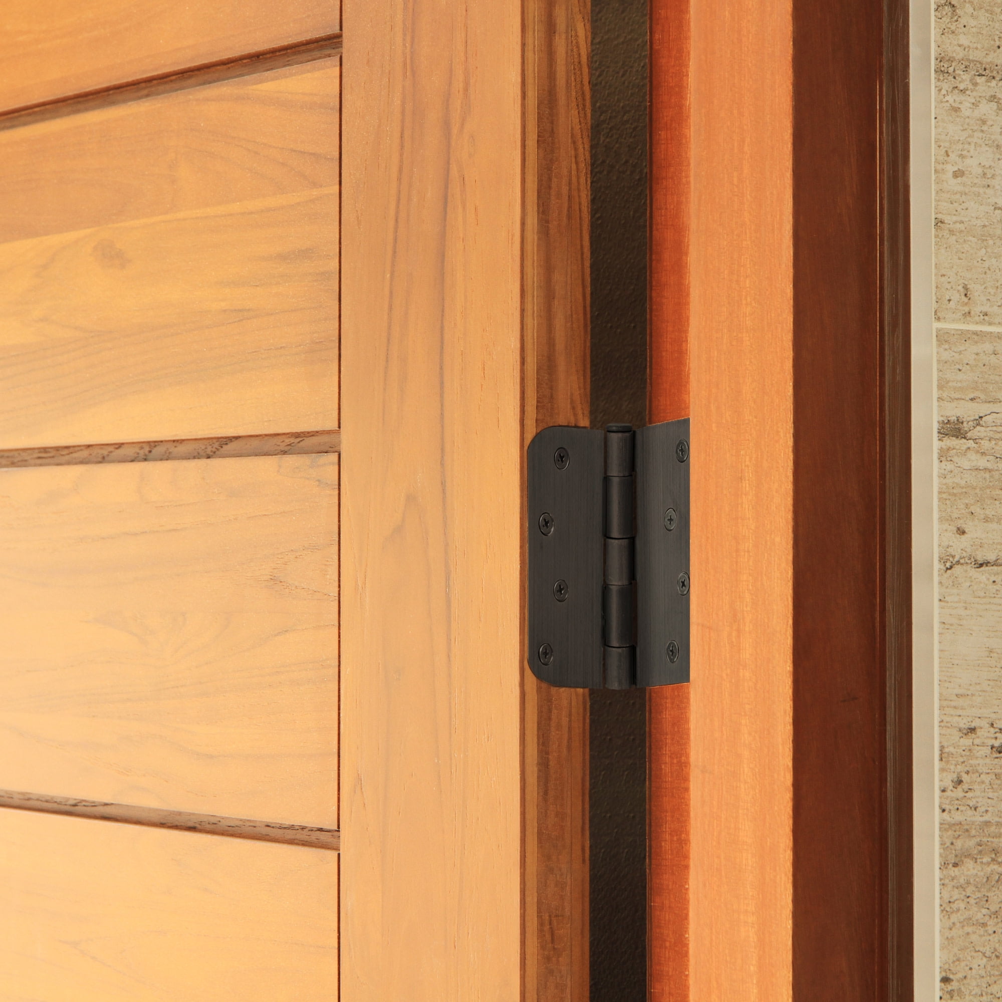 Design House 12-Pack 4" H x .625" Radius Butterfly Interior/Exterior Door Hinges, Oil Rubbed Bronze