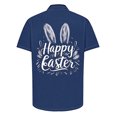 thumbnail image 4 of Feancey Flash Clearance Sale Bowling Shirt for Men Big and Tall Casual Beach Tops Easter Eggs Rabbit Print Button Down Shirts Summer Tropical Vacation Hawaiian Shirt Multicolor 3XL, 4 of 5