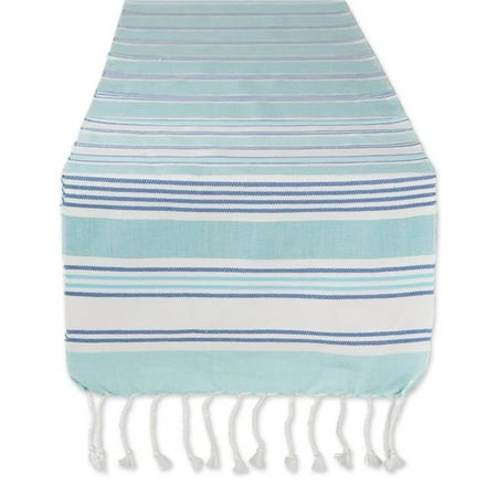 

14 x 72 in. Tidal Stripe Fouta Table Runner
