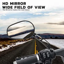 Universal Motorcycle Rearview Rear View Mirrors Glass Back Side Mirror Right Left For Harley 883 1200 48