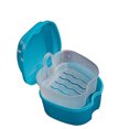 thumbnail image 2 of PP Denture Bath Box Case Dental False Teeth Storage Box with Hanging Net Container, 2 of 6