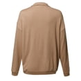 thumbnail image 2 of FashionOutfit Women's Solid Zip-Up Drop Shoulder High Neck Sweatshirt Jacket, 2 of 4