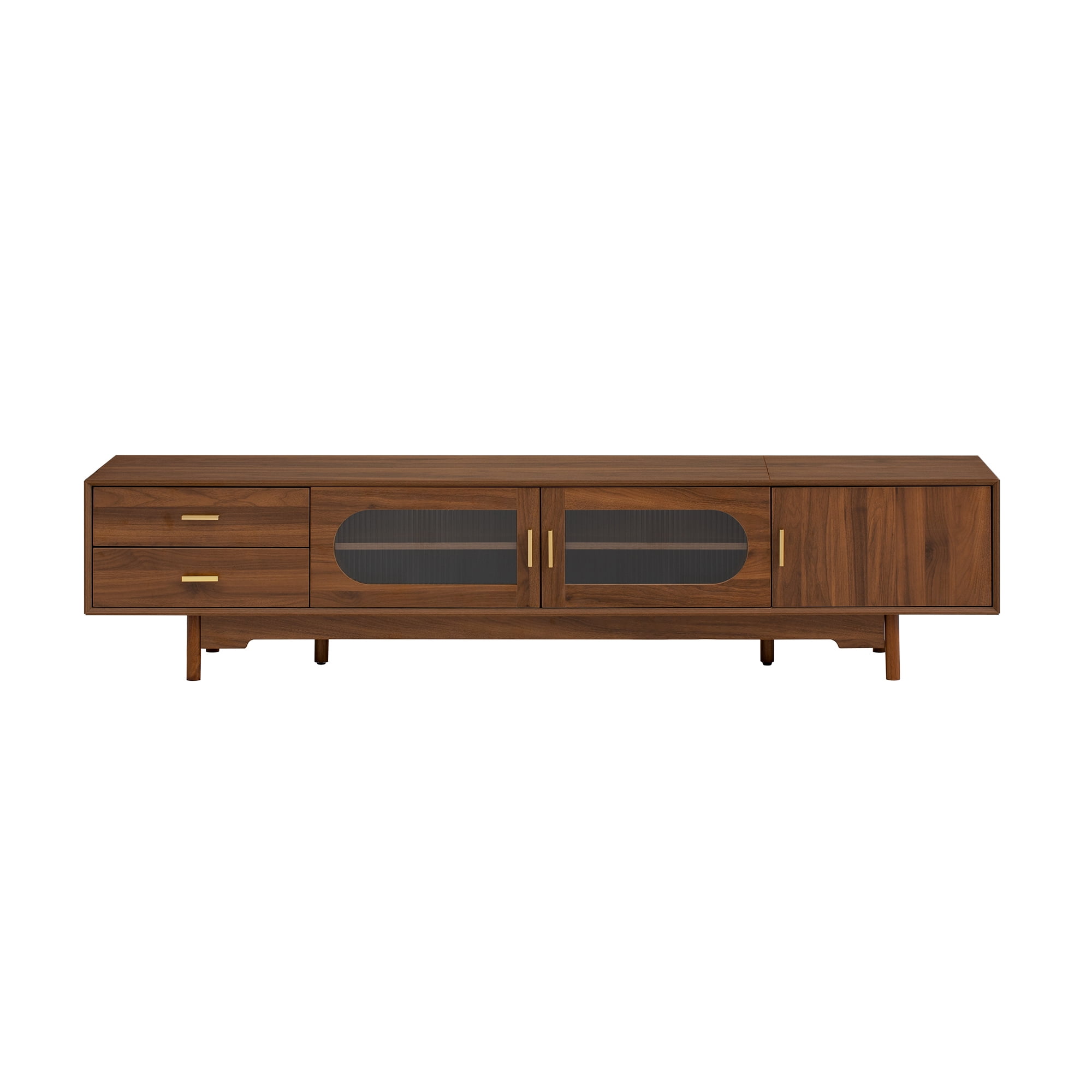 Homy Casa Media Cabinet TV Stand, Living Room Entertainment Center with Storage