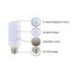 thumbnail image 4 of Bombilla de Fuego Con Efecto de Parpadeo de Llama Led Base E27 Decoración Festiva Luz Ambiental Tomshine  Bulbo, 4 of 7