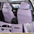 thumbnail image 5 of FLORICH Car Seat Covers Full Set, Comfortable Faux Leather Seat Protectors, Automotive Seat Covers Universal Fit for Most Cars SUV Trucks, Purple, 5 of 9