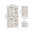 thumbnail image 4 of Brown Flower Towel Set of 3, Soft Microfiber Bath Towels, Hand Towel, Washcloths, Vintage Farmhouse Boho Leaf Spring Plant Quick-Dry Absorbent Towels for Bathroom Kitchen Hotel Beach Gym Spa, 4 of 7