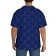 thumbnail image 3 of Fotbe Navy Blue Camisa Estampada de Manga Corta para Hombre, Casual de Verano, Estilo Playero, Sin Arrugas-XX-Large, 3 of 5