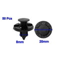 thumbnail image 3 of 50 PCS 8mm Dia Hole Plastic Rivets Fastener Push Clips Black for Car Auto Fender, 3 of 3