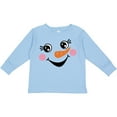 thumbnail image 3 of Inktastic Cute Snowman Girl Face Girls Long Sleeve Toddler T-Shirt, 3 of 5