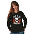 thumbnail image 3 of Betty Boop Hug Life Chose Me Roses Women Plus Size Sweatshirt Brisco Brands 2X, 3 of 5